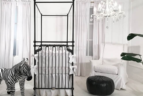 black and white nursery