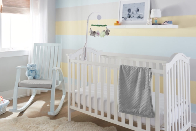 grey and yellow nursery