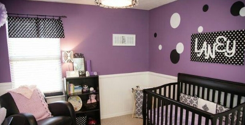 dark purple nursery