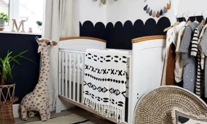 black white nursery