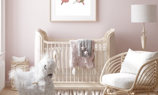 dusty pink nursery