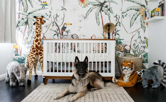 modern safari nursery