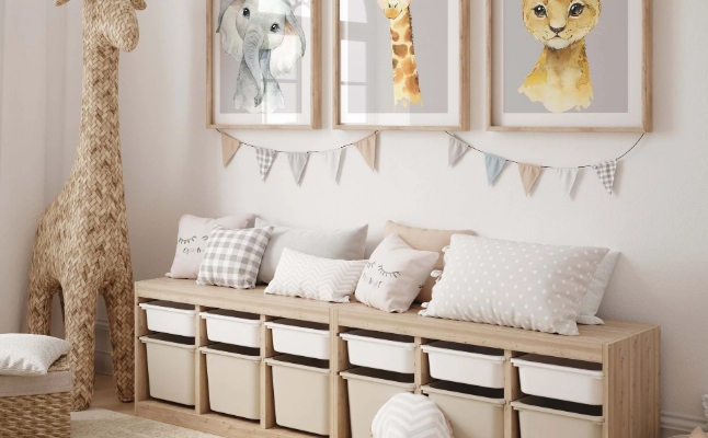 grey safari nursery