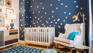 dark blue nursery