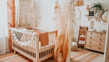 boho themed nursery