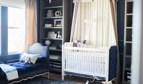 navy blue nursery