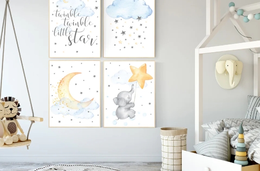 moon and stars nursery