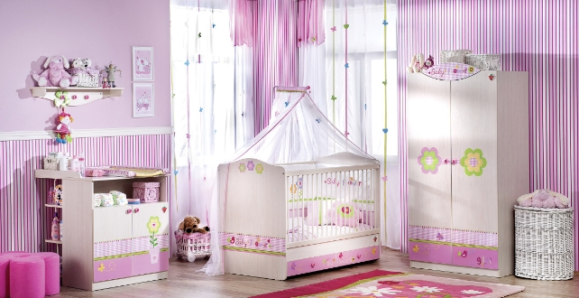 pink and purple nursery