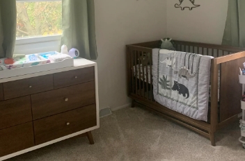 neutral dinosaur nursery