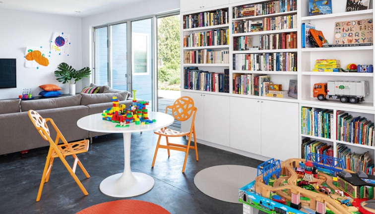 how to make a playroom in the living room