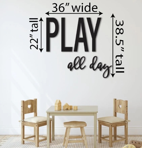 play sign for playroom