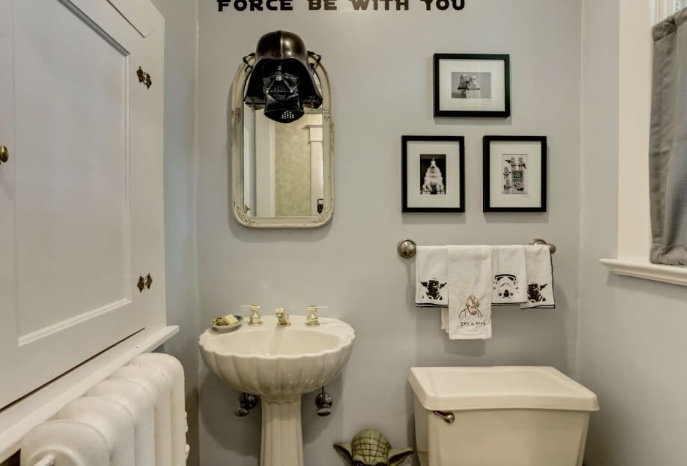 star wars bathroom art