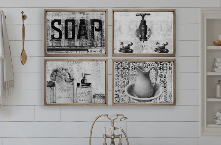 bathroom wall art decor